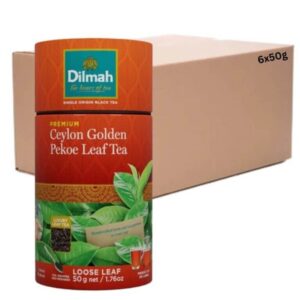 Dilmah Ceylon Golden Pekoe Loose Leaf Paper Canister 6x50g