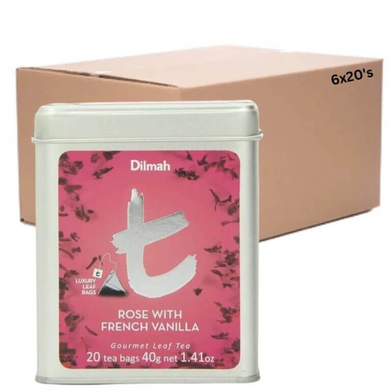 ديلما شاي أوراق الورد بالفانيلا الفرنسية