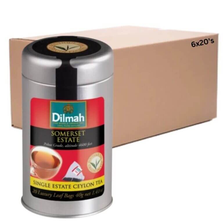 Dilmah Watte Single Estate Somerset Estate Pekoe Tin Caddy 6x20s