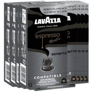 Lavazza Espresso Maestro Ristretto Noble Dark Roast Coffee 10x10 Capsules