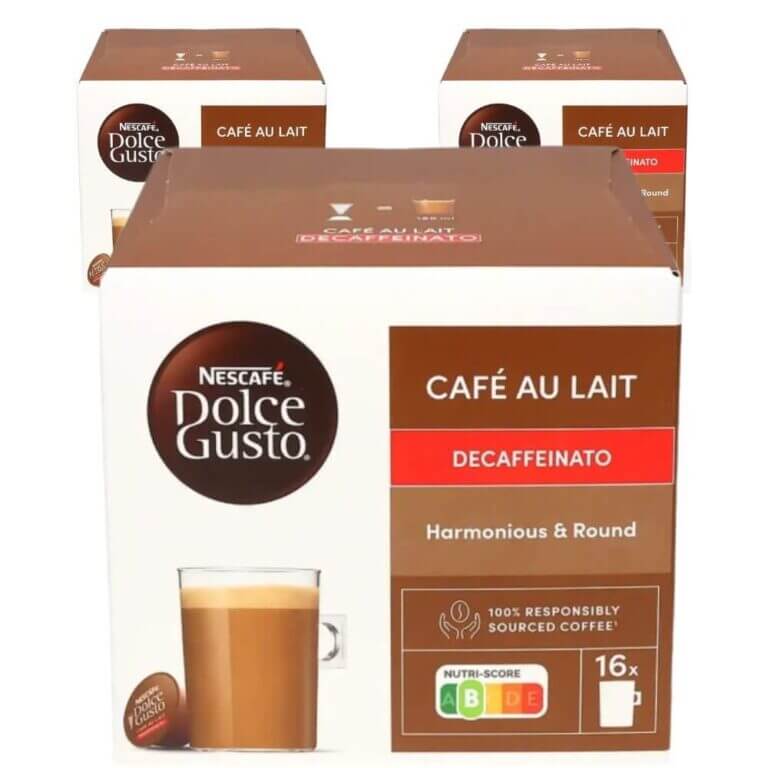 Nescafe Dolce Gusto Cafe Au Lait Decaf 16 Capsules