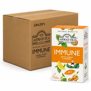 Ahmad Immune Lemon Ginger and Turmeric Vitamin C Envelope 20s Tea Bag