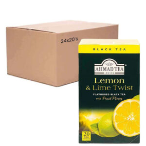 Ahmad Lemon and Lime Twist Envelope 20s Flavoured Black Tea Bag