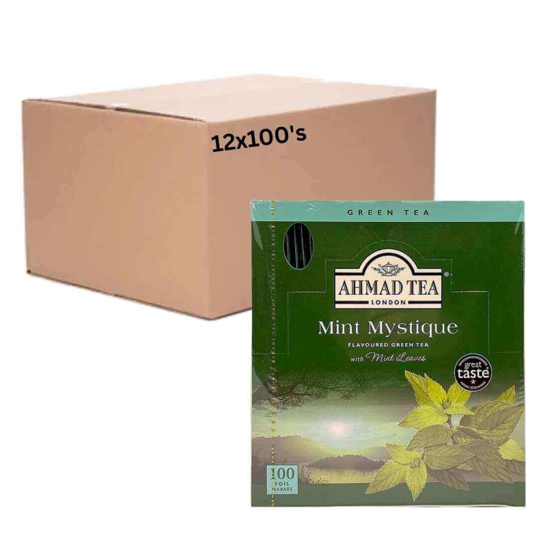 Ahmad Mint Mystique Green Tea Envelope 100s Tea Bag