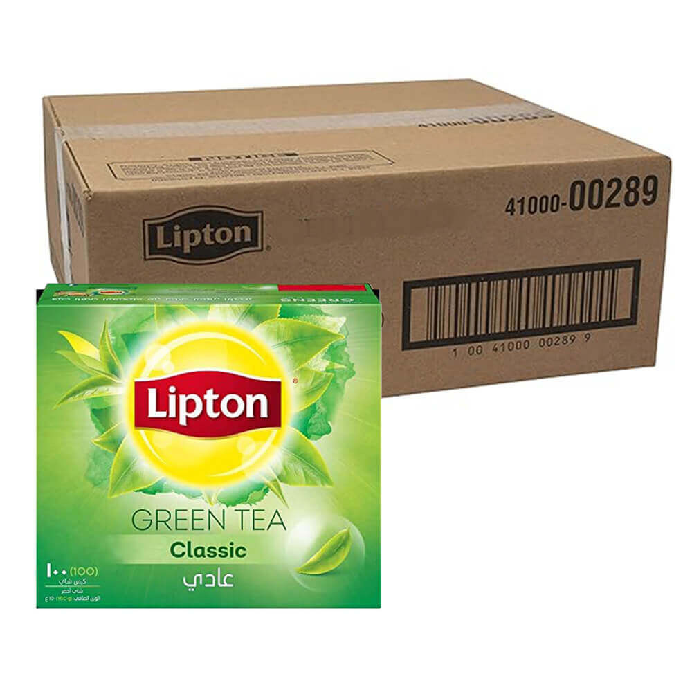 ليبتون شاي أخضر 100 كيس