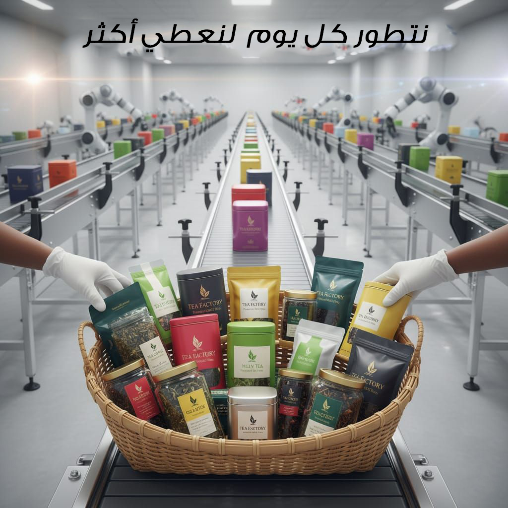 سلة الشاي المتنامية باستمرار - مصنع الشاي في الإمارات العربية المتحدة