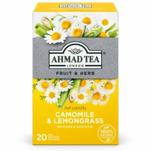 Ahmad Chamomile And Lemongrass Envelope 20’s Tea Bag