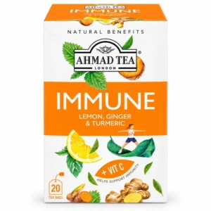 Ahmad Immune Lemon Ginger and Turmeric + Vitamin C Envelope 20’s Tea Bag