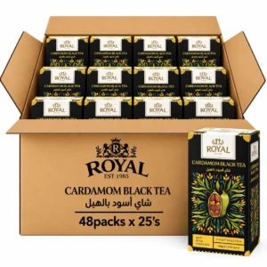 شاي أسود بالهيل رويال هيربس